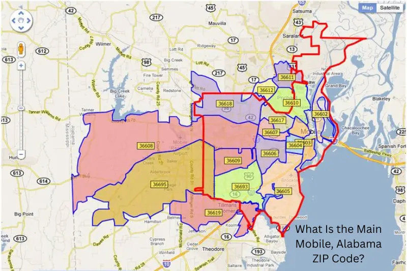 what is the main mobile, alabama zip code