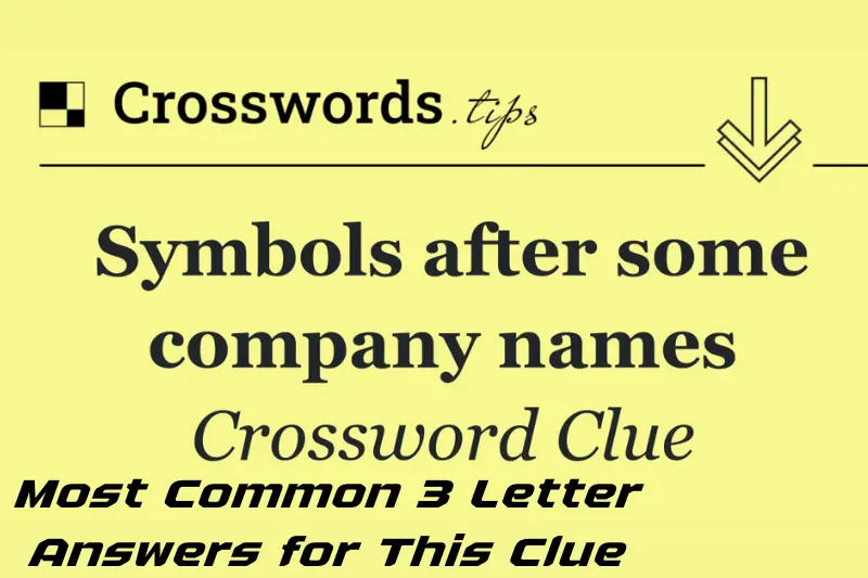 most common 3 letter answers for this clue