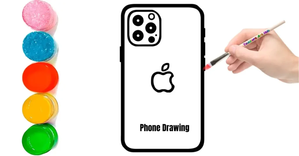 Phone Drawing – Hand and Person Holding Phone Guide phone drawing