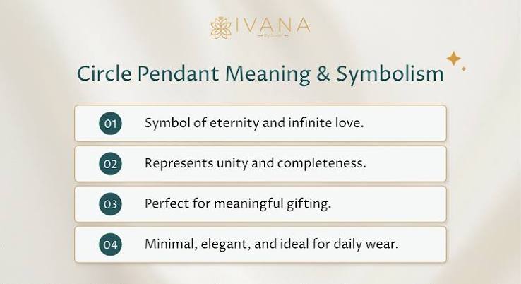 Circle Pendants Symbolizing Endless Elegance